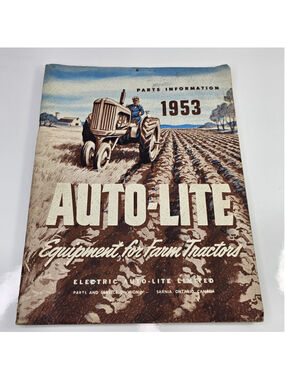 1953 Auto-Lite Farm Tractor Service Parts Catalog 1935-53 Models Canada S-32 DC